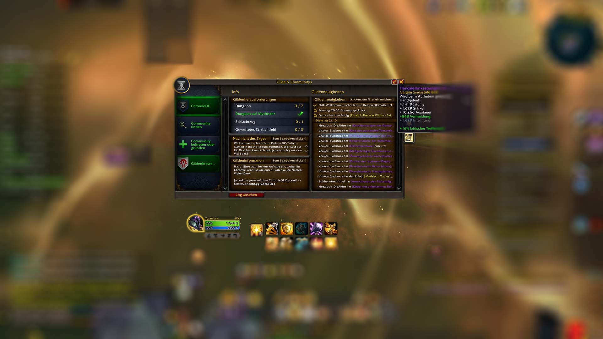 Legion Remix: Freeze/Crash durch HandyNotes beim Gildenfenster – so behebst du den Fehler