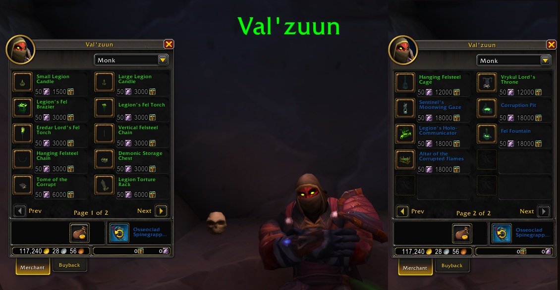 Nach Ende von Legion Remix weiterhin Housing-Deko in Dalaran kaufen