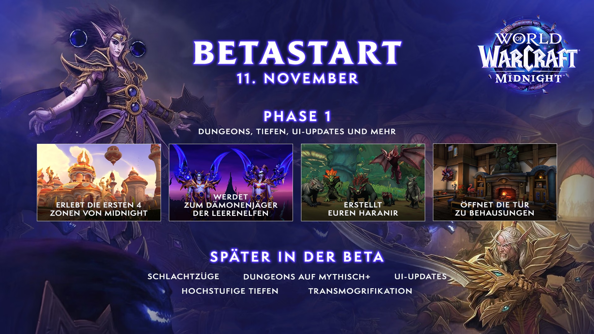 WoW Midnight: Die BETA startet heute um 21:00 Uhr – so funktioniert das & so nimmst du teil