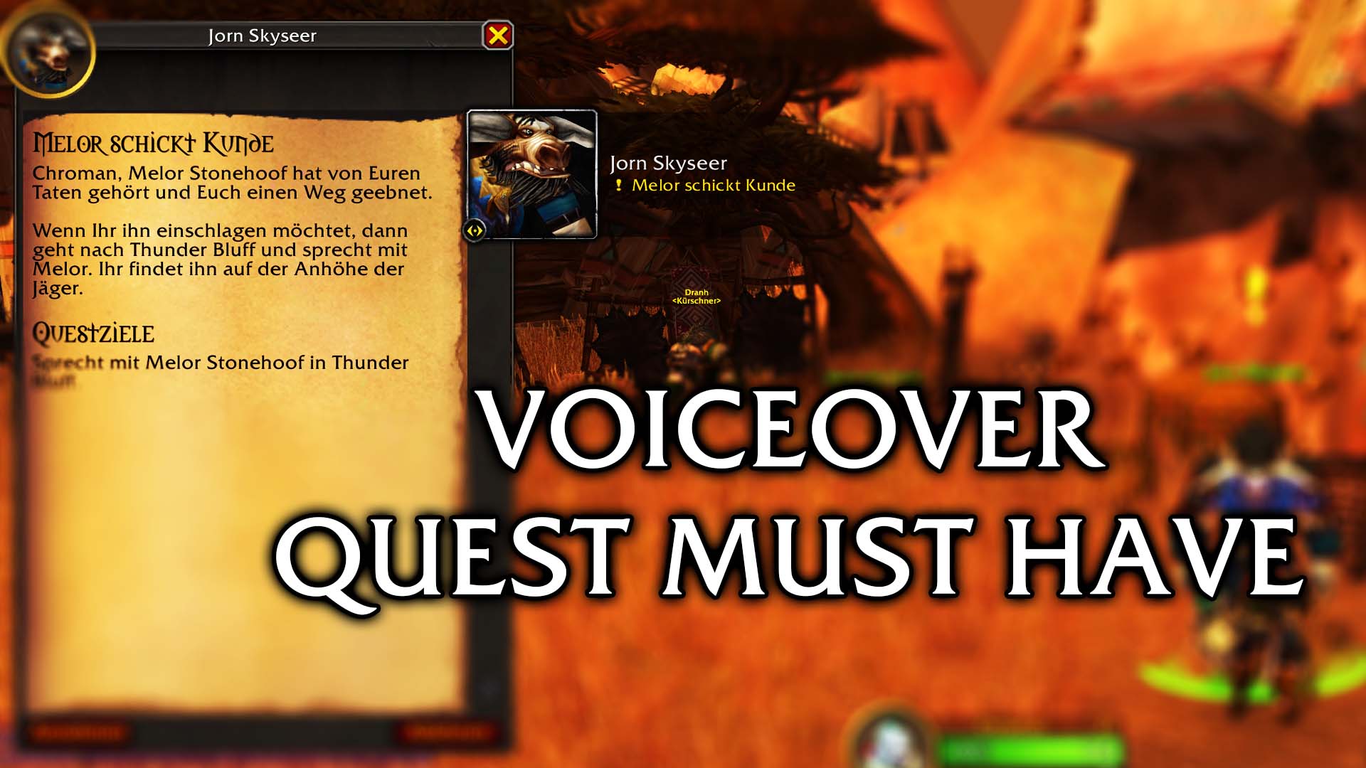 Voiceover – Das Quest Must have Addon